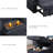 91"W Fabric Reversible Sleeper Sectional With Storage Chaise, Drop-Down Table, Cup Holders And Charging Ports-46676618