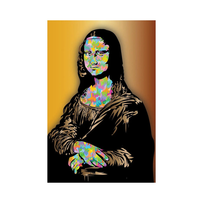 Mona Lisa 2025 - reproduction d'art sur toile tendue, 18" x 12", Toile tendue avec châssis, No Frame