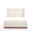 Lit à oreilles tapissier Hosford / lit plateforme tapissier à base de bois / tête de lit haute de 52,5 po / minimaliste / rusticité / aucun sommier nécessaire / grand / Boucle d'avoine / pas de bruit-372510879