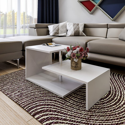 Table basse abstraite avec rangement Cettina