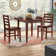 Apsar - Person Solid Wood Top Four Leg Dining Set