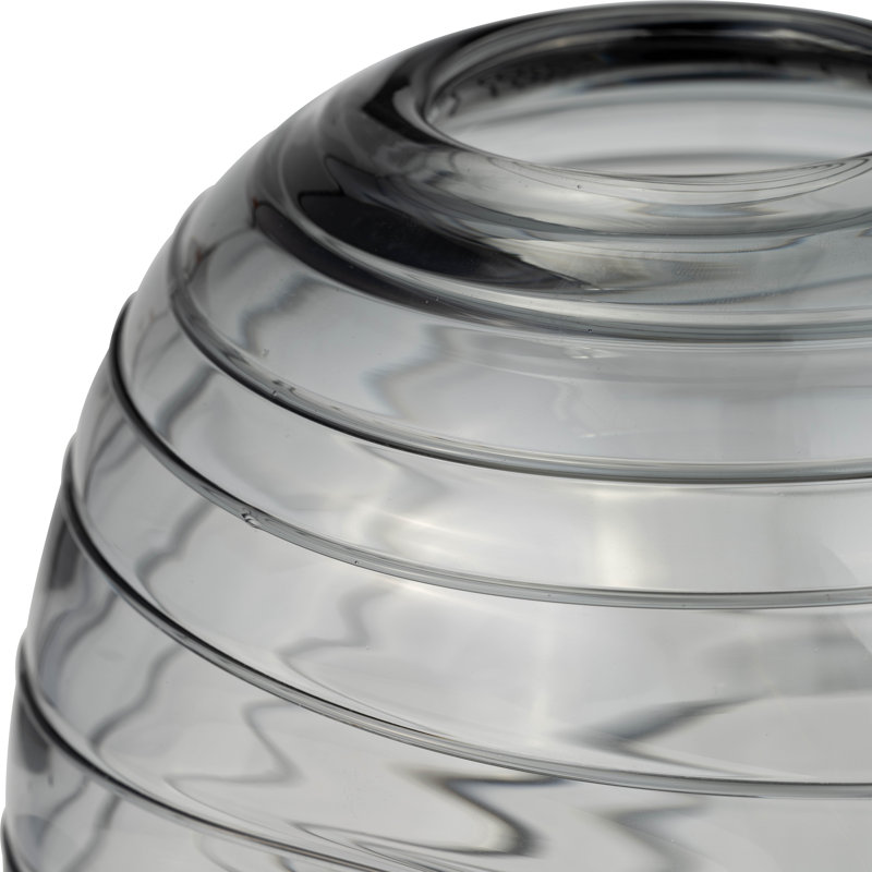 Flutur Handmade Glass Table Vase, 8" H x 6" W x 8" D