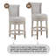 Tabourets de bar l 25 po avec garniture cloutée Elveria-858920137