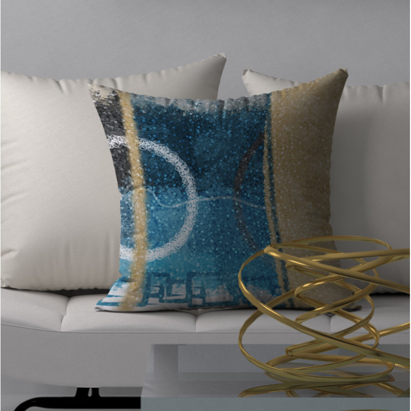 Housse de coussin décorative carrée magnifique Trust, 18" x 18"