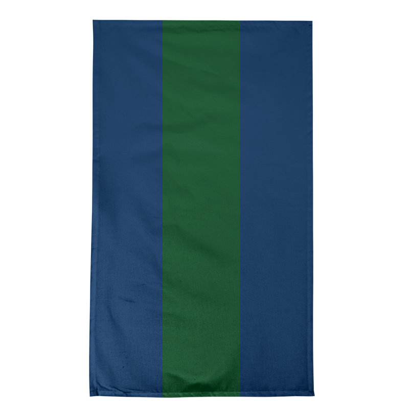 Stripe Tea Towel Kitchen Towel, Cotton Blend, Navy/Green/Navy Utah Basketball