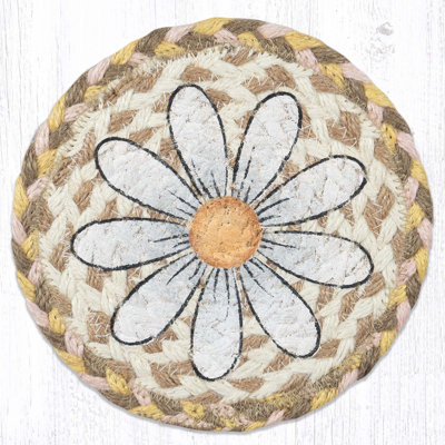  LC-653 Daisy Round Large Coaster 7"x7"