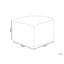 Amaijah 50cm Wide Square Pouf Ottoman-606137317