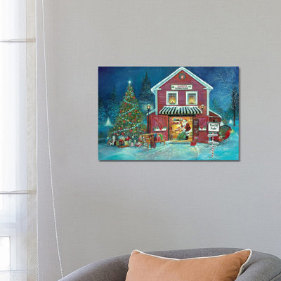 Santa's Workshop by Ruane Manning - Painting Print