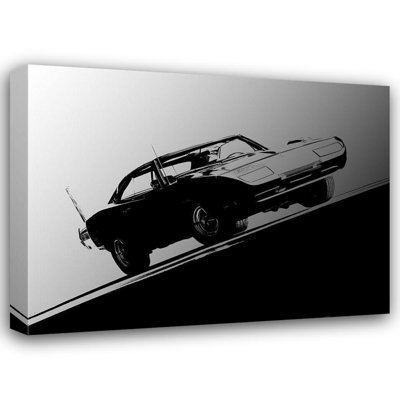 Red Barrel Studio® Branson, Clive Gallery Wrapped Canvas Art Titled: 1969 Dodge Daytona