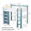 Lit mezzanine double avec bureau intégré et rangement-51483626