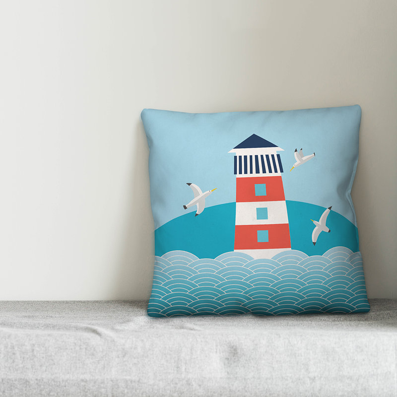 Coussin décoratif d'intérieur/d'extérieur, H 16 po x l 16 po, Pas de bourre