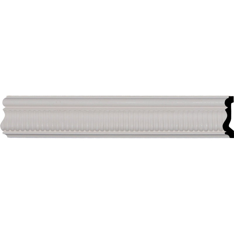 Nevio White Urethane Decorative Chair Rail Moulding