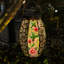 13.7" Solar Lanterns Outdoor Hanging Light Hummingbird  LED Glass Light
