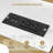 Rumonda Modern Vanity Makeup Desk with Built-in Power Strip, Nail Desk with Metal Frame