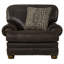 Aeryona Italian Leather Match Club Chair with 1 Accent Pillow Included