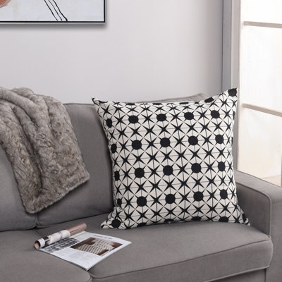 Dann Foley Geometric Cotton Throw Pillow