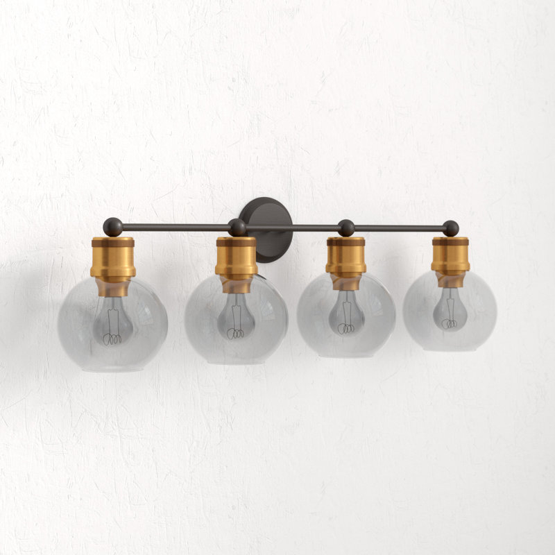 Nadya 4 - Light Dimmable Vanity Light, Antique Bronze/Black