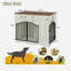 Meuble de rangement pour chien de ferme avec 3 tiroirs et mangeoire amovible-123038735