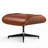 Genuine Leather Swivel Lounge Chair With Ottoman-93432020
