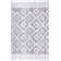 Tapis géométrique rose / blanc Wasson