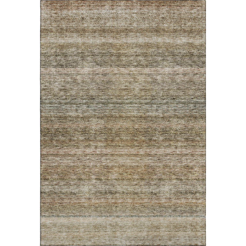 Premium Machine Washable Melvin AMF1167 Stripes Rug, Rectangle 5' x 7'6"