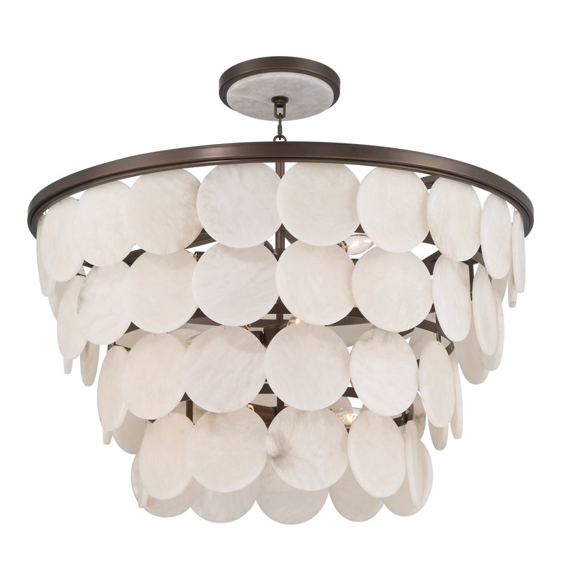 Olyra 32" 12-Light Convertible Pendant/Semi-Flush Mount