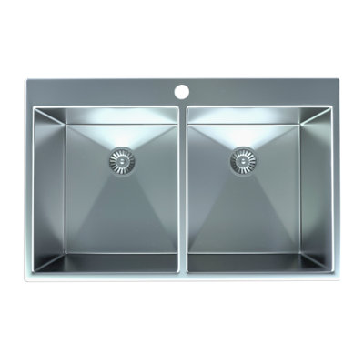 31'' L Double Bowl Stainless Steel Kitchen Sink