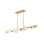 Selene 10 - Light Steel Dimmable Modern Linear Chandelier