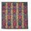 Tapis unique en laine noué à la main rouge / jaune / bleu nouvel âge 4 pi 1 po x 4 pi 2 po Carriebell