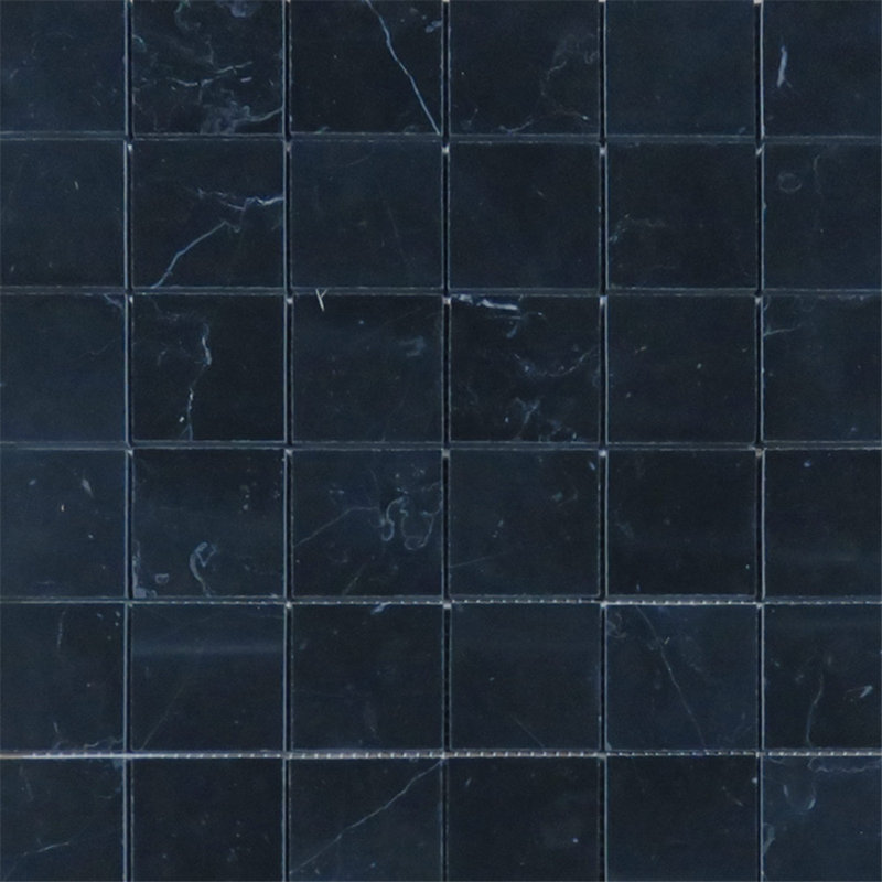 12 in. x 12 in. Grid Polished Marble Tile