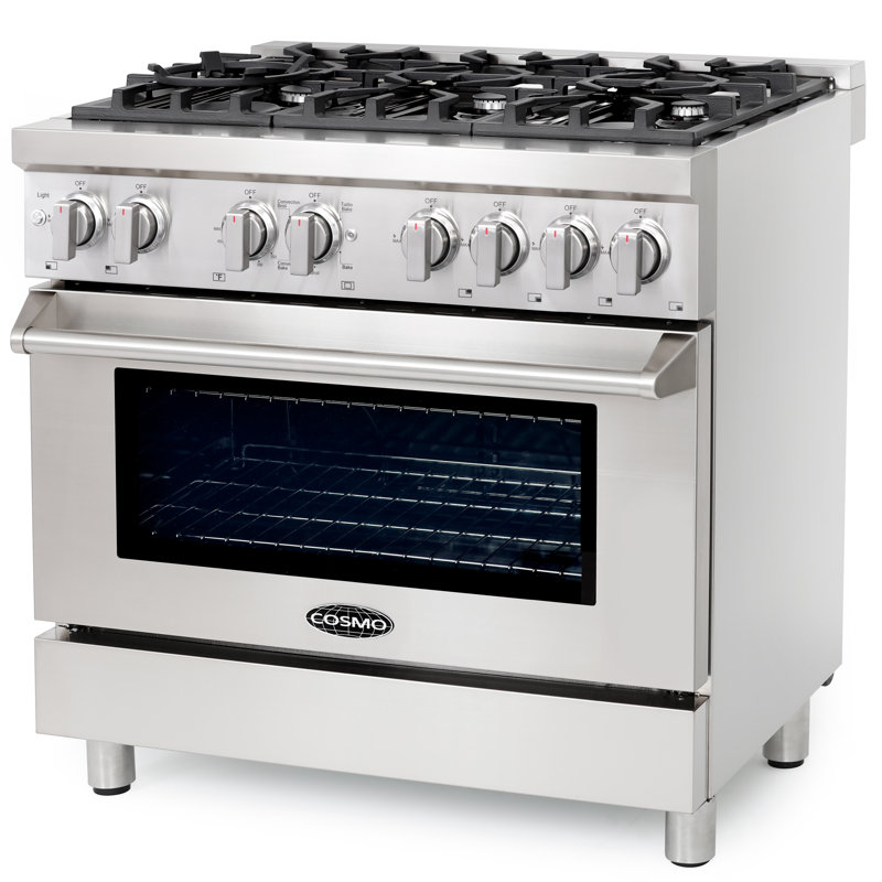 Cuisinière mixte 36 po 4,5 pi cu