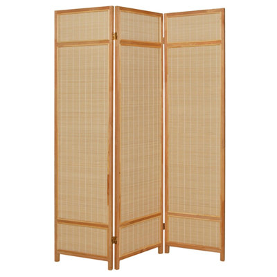Staley 54 " W x 72 " H 3 - Panel Bamboo / Rattan Folding