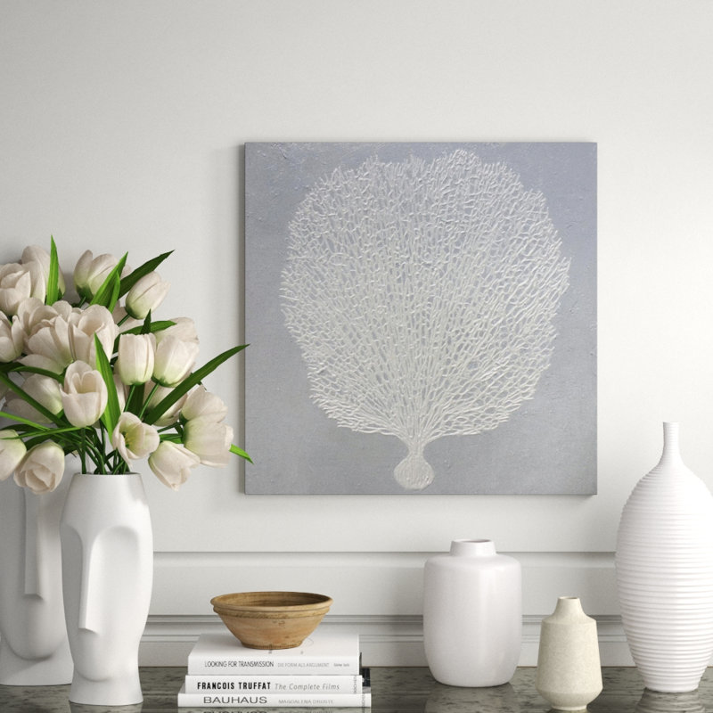 Seafan XI Print by L. Bodine, 24" W x 24" H x 1.5" D, Glass Coat