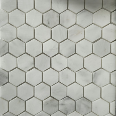 Lux Hexagone Marble Mosaic Tile