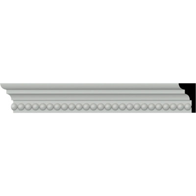 Endurathane Rope Chair Rail, 1 1/2"H x 7/8"P x 94 1/2"L, (3/8"Repeat), Factory Primed (12-Pack)