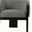 Fauteuil d'appoint rembourré brun Maciel