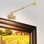 Plug-In LED Picture Light with Remote Control, Dimmable Telescoping Art Light in Gold