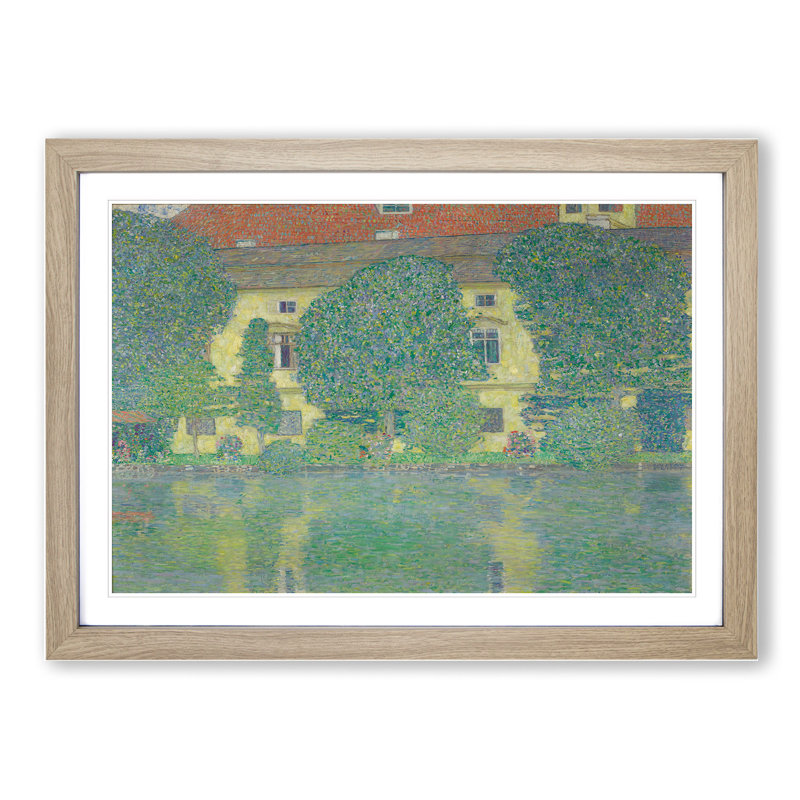 Attersee Iii by Gustav Klimt - Picture Frame Graphic Art, 48cm H x 65cm W x 2cm D, Oak Framed