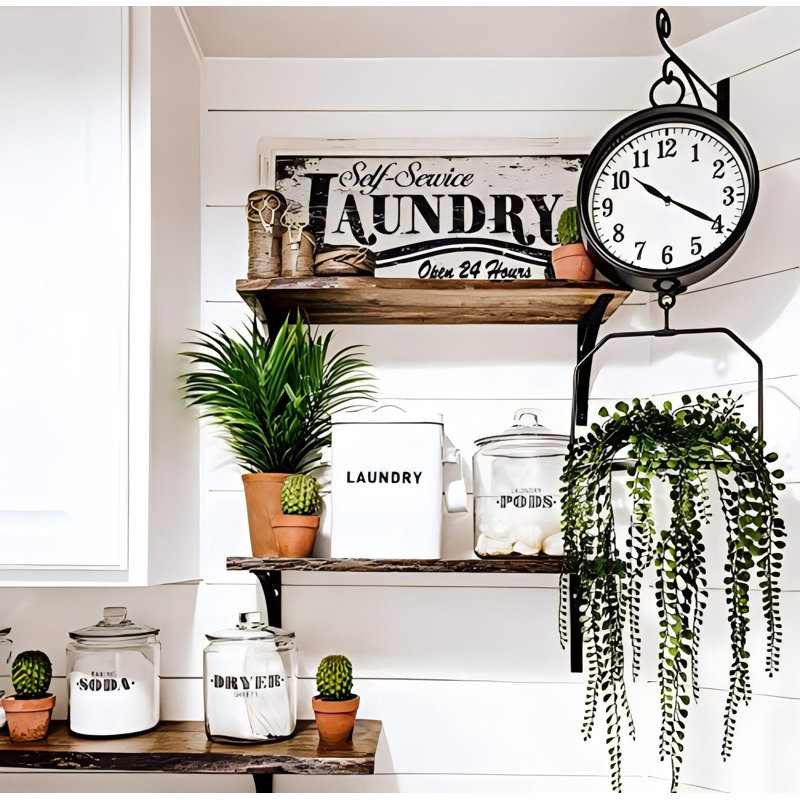 Metal Storage Canisters And Containers For Home And Kitchen Organization, Function, And Decor (White Laundry Box)