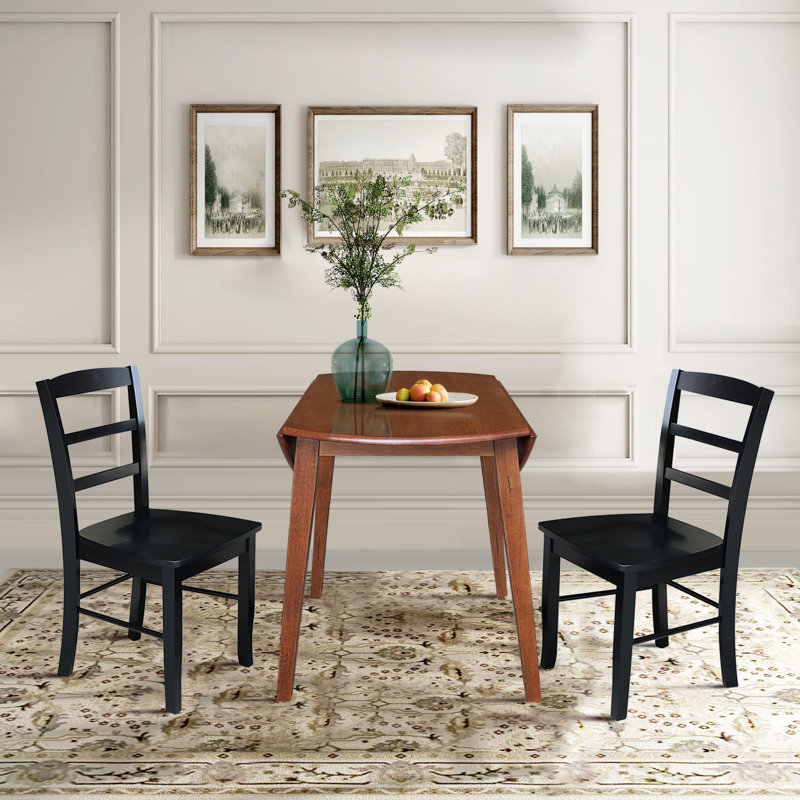 Cavari 2 - Person Drop Leaf Solid Wood Dining Set