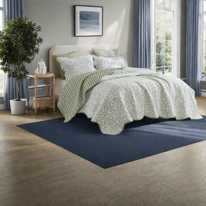 Elegant Polyester King Bedding Sets With Unique Scalloped Design