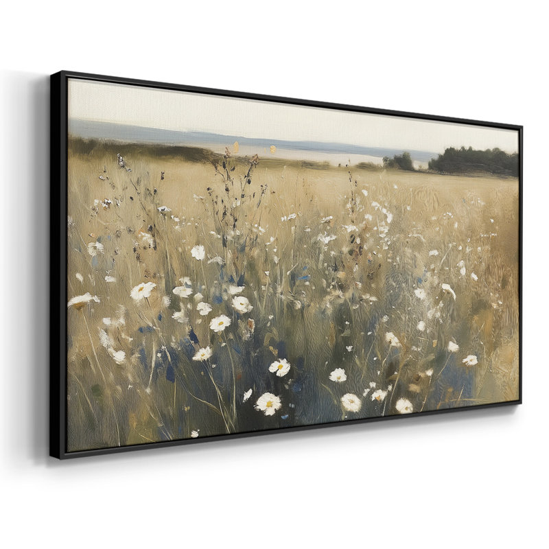 Botanical Series-CCL XXII- Toile tendue avec châssis tendue, prête à être accrochée, H 21 po x l 41 po, Noir