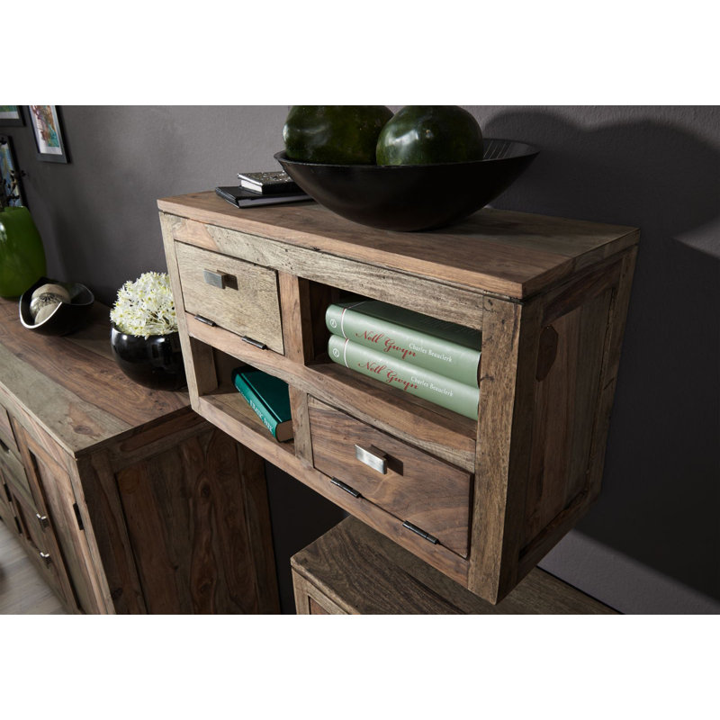 Nature Rosewood Solid Wood Floating Shelf