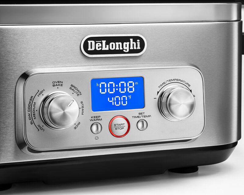 De'Longhi Livenza Multi-Cooker, Stainless Steel - 6 qt - Crock Pot Slow Cooker