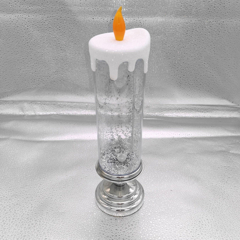 LED Water-filled Wax Candle Lamp