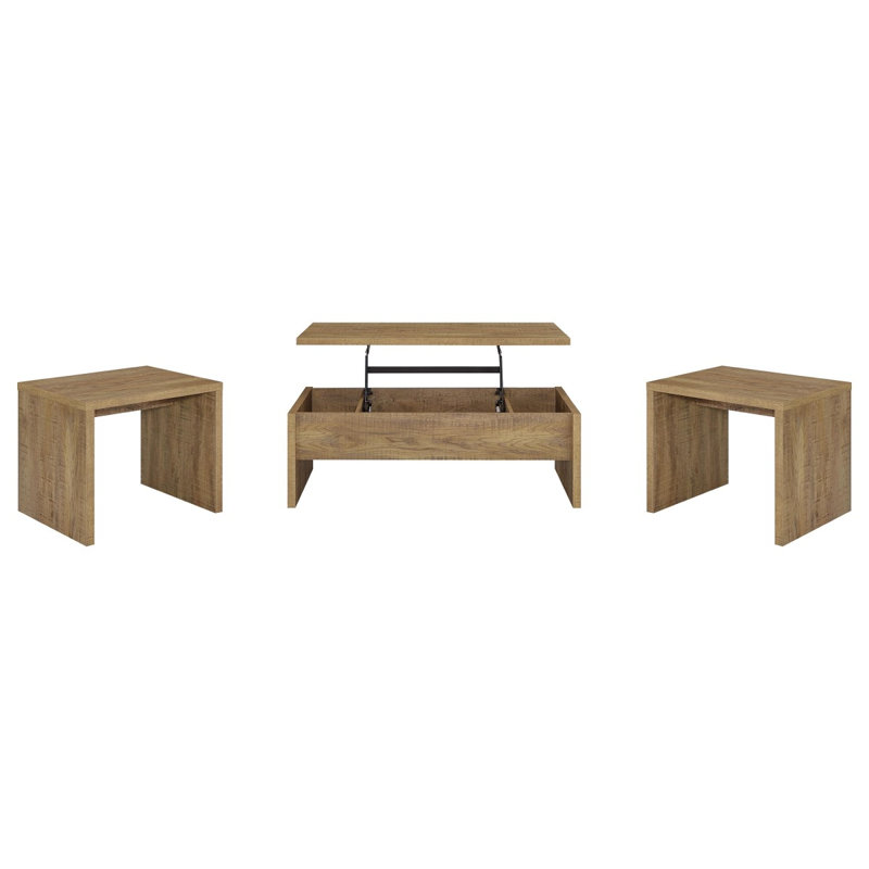 Ensemble de tables basses 3 pièces Parker, Orange