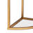Koey Half Moon Console Table, Faux Marble, Gold 29.90'' H X 39.40'' W X 15.70'' D