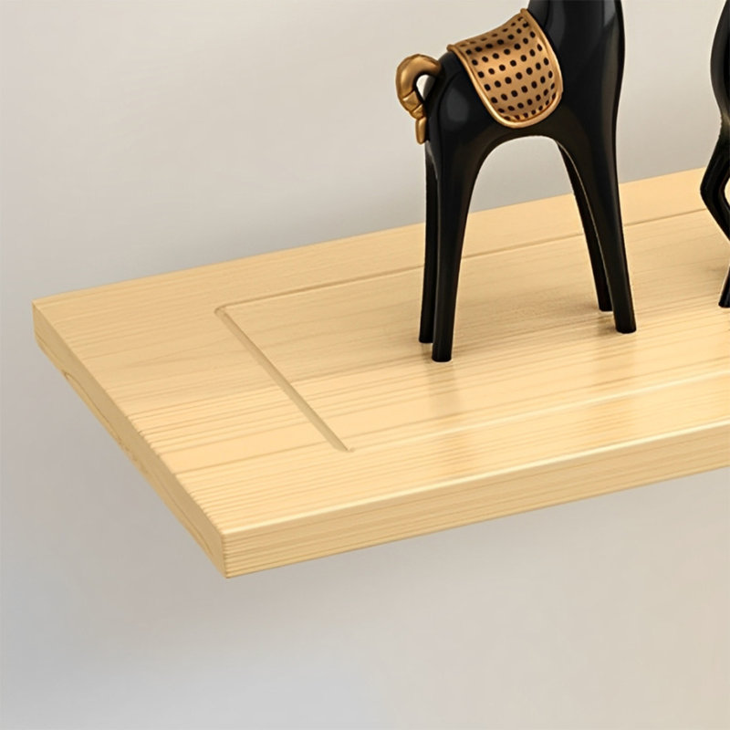 Console Modern Minimalist, H 31,5 po x l 39,37 po x P 11,81 po, Bois naturel
