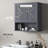 Modern Farmhouse Bathroom Wall Cabinet, Wall Mounted Medicine Cabinet With Open Shelf