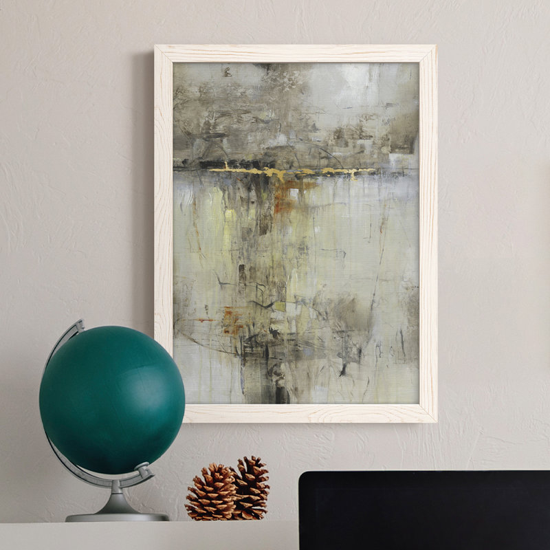 Toile encadrée de qualité supérieure Cross Over II - prête à être accrochée, Blanc, H 38 po x l 28 po x P 1 po